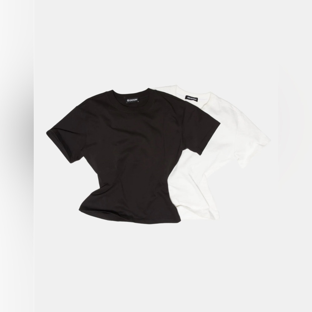 EB Denim Black and White Short Sleeve Tees
